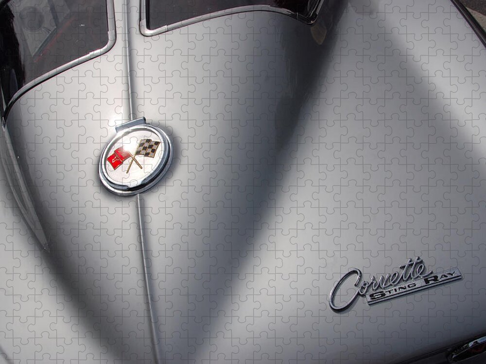 Corvette Jigsaw Puzzle featuring the photograph Corvette Sting Ray 1963 by John Schneider