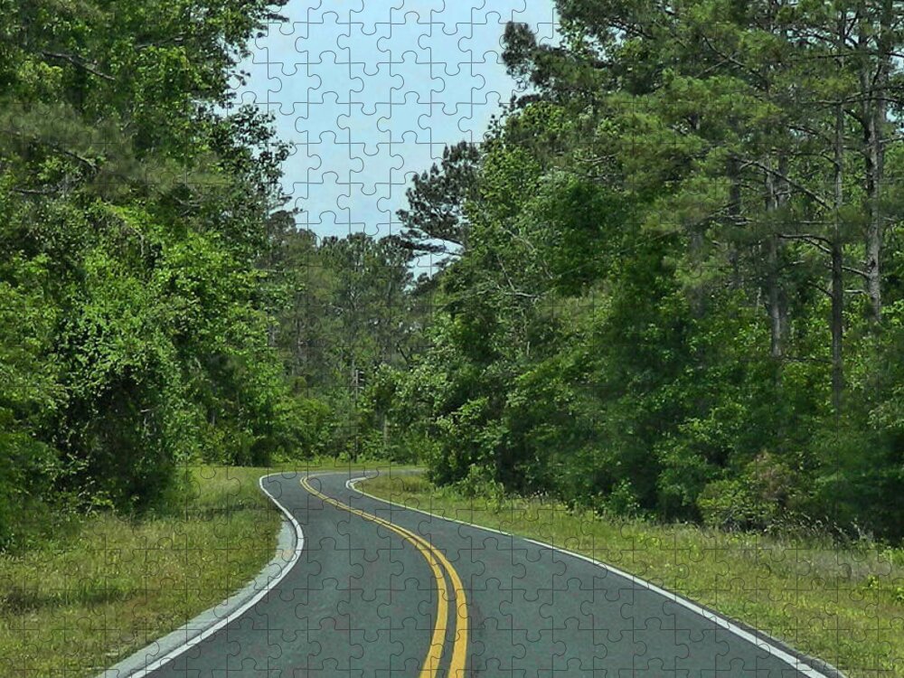 Victor Montgomery Jigsaw Puzzle featuring the photograph Country Road by Vic Montgomery