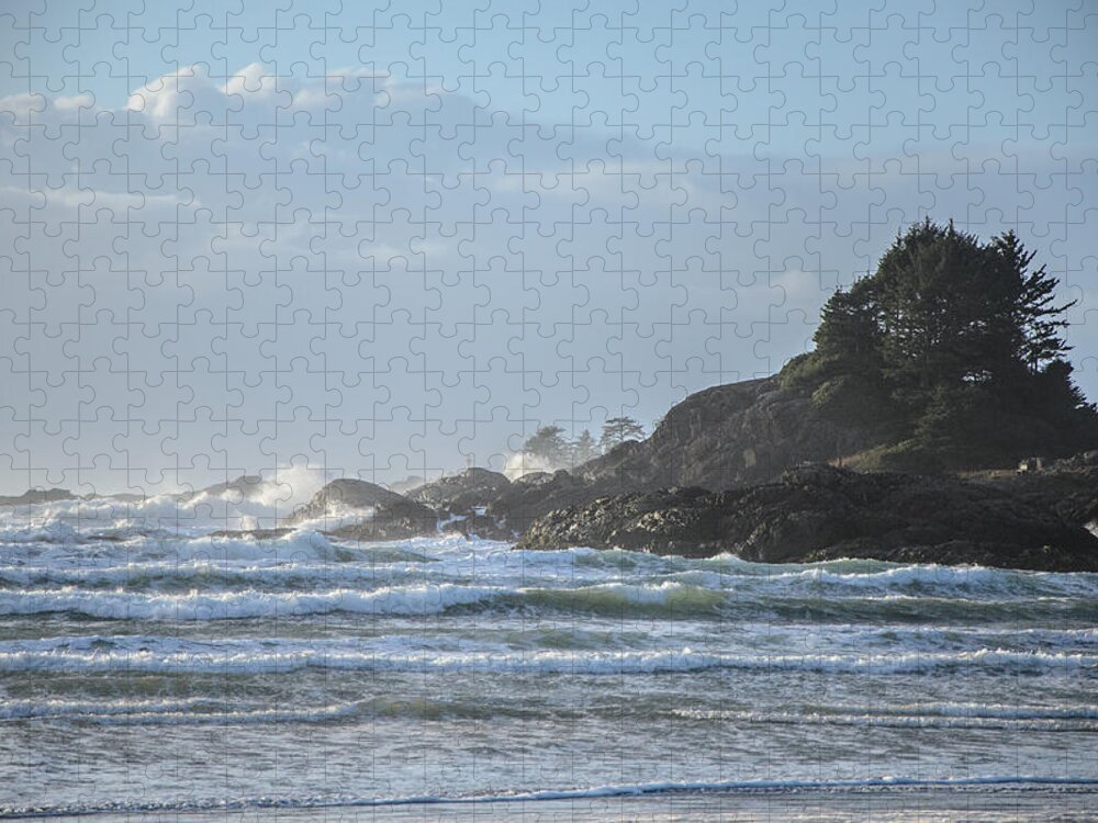 Cox Bay Jigsaw Puzzle featuring the photograph Cox Bay Afternoon Waves by Roxy Hurtubise
