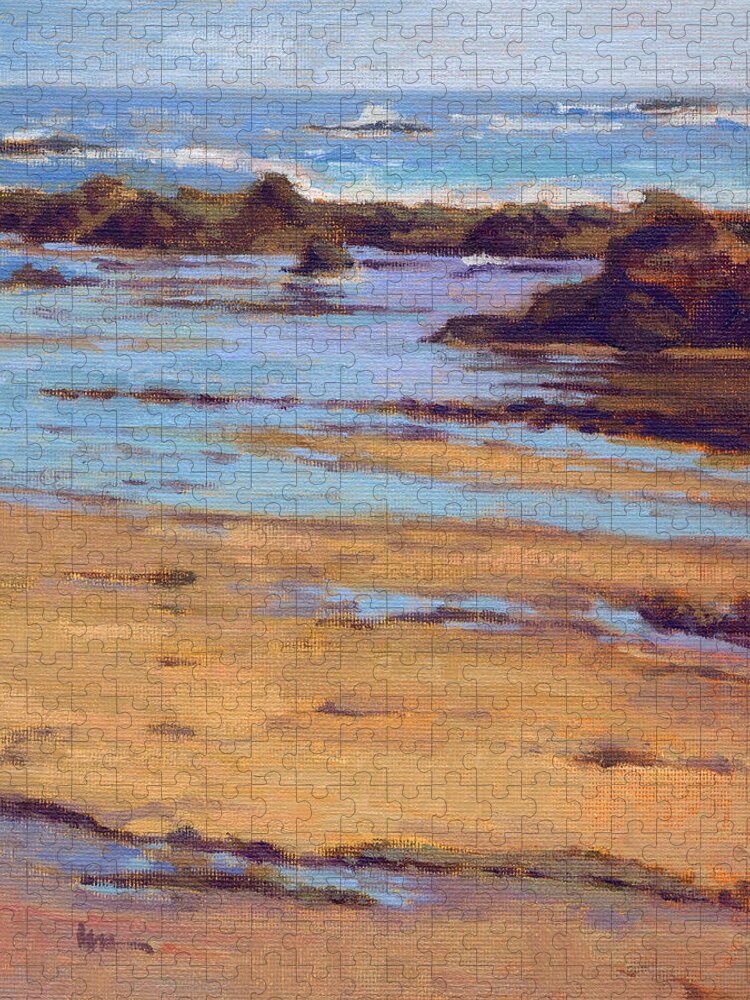 Crystal Jigsaw Puzzle featuring the painting Crystal Cove by Konnie Kim