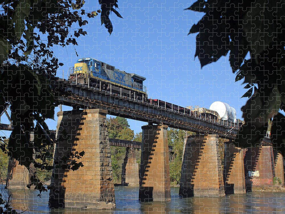 Csx Jigsaw Puzzle featuring the photograph Csx 7657 A by Joseph C Hinson