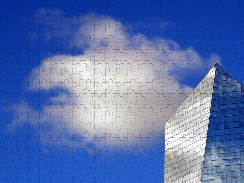 Landscape Jigsaw Puzzle featuring the photograph Cumulus and Cira by Lisa Phillips