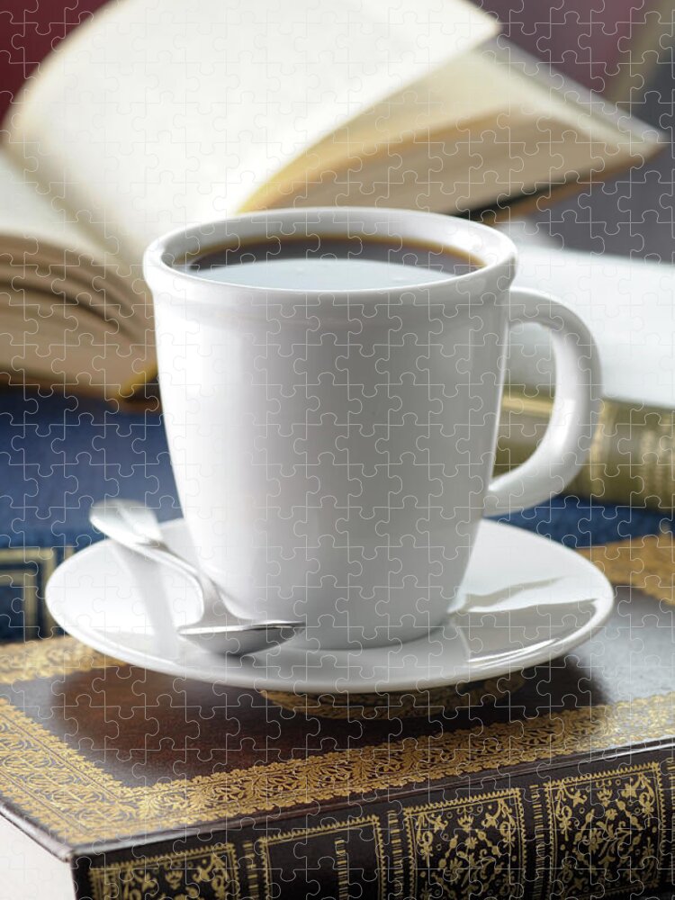 Refreshment Jigsaw Puzzle featuring the photograph Cup Of Coffee by Riou