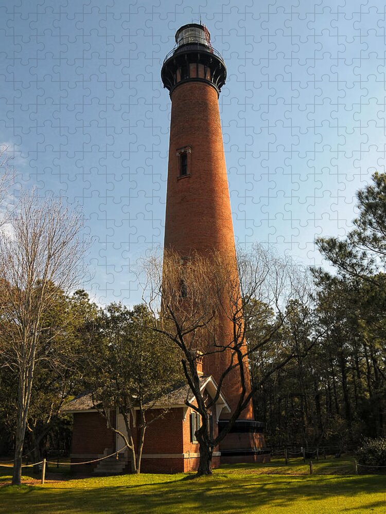 Currituck Lighthouse Jigsaw Puzzle featuring the photograph Currituck Lighthouse by Liz Mackney