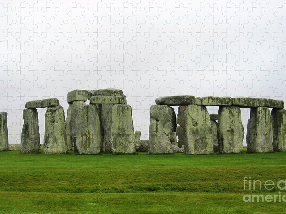 Stonehenge Jigsaw Puzzle featuring the photograph Curvature by Denise Railey