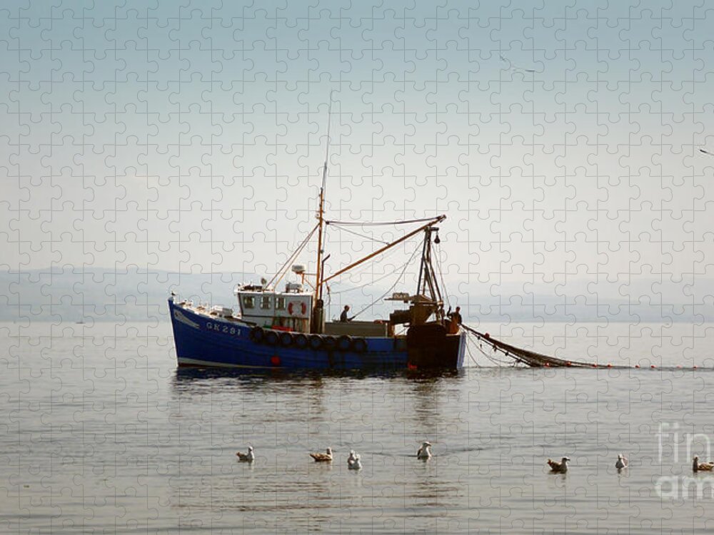 Boat Jigsaw Puzzle featuring the photograph Daily Catch by Lynn Bolt