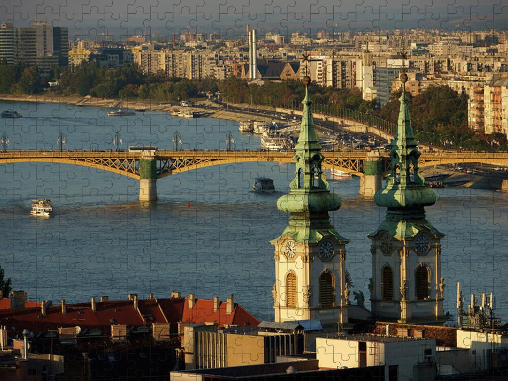 Built Structure Jigsaw Puzzle featuring the photograph Danube River And Budapest, Hungary by Chlaus Lotscher