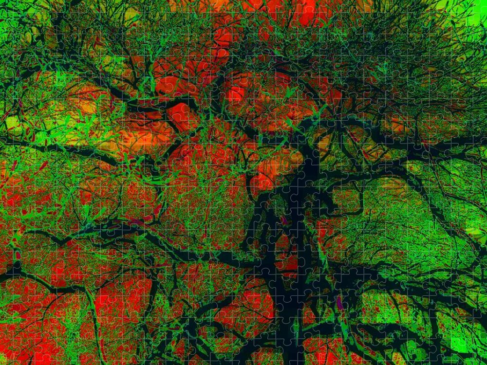 Tree Jigsaw Puzzle featuring the photograph Catalpa Tree by Jodie Marie Anne Richardson Traugott     aka jm-ART