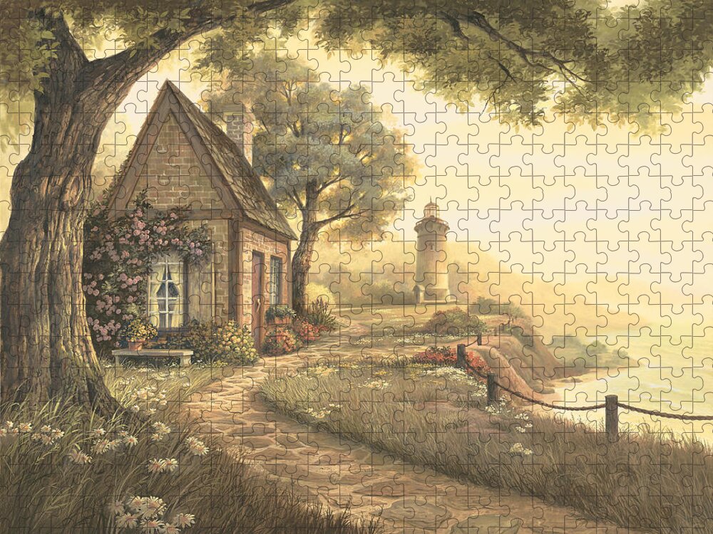 Michael Humphries Jigsaw Puzzle featuring the painting Dawn's Early Light by Michael Humphries