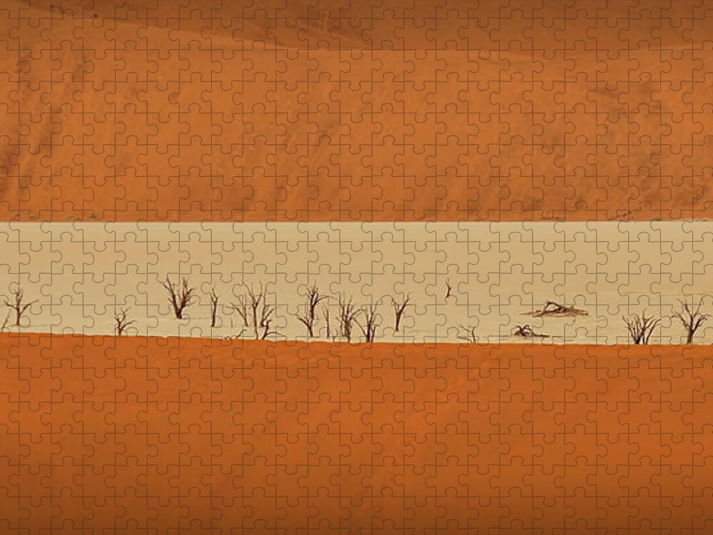 Tranquility Jigsaw Puzzle featuring the photograph Deadvlei 1. Namib-naukluft National Park by JesÃºs GabÃ¡n