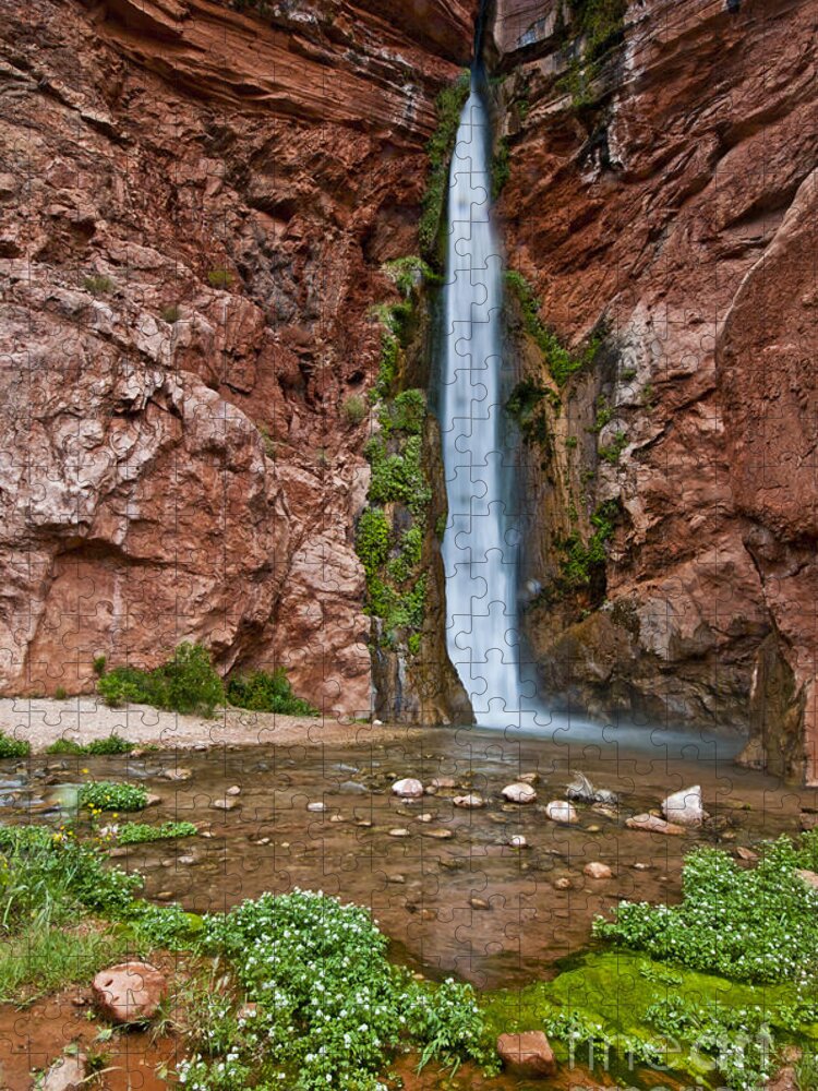Deer Creek Falls Jigsaw Puzzle featuring the photograph Deer Creek Falls by William H. Mullins
