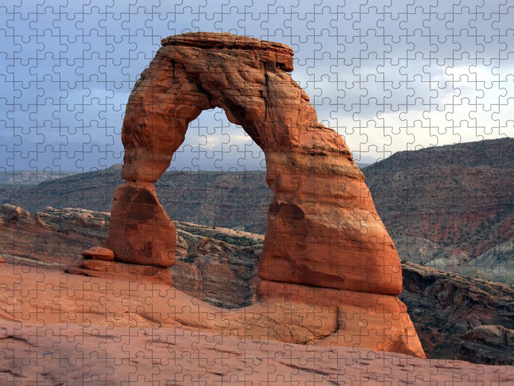Utah Jigsaw Puzzle featuring the photograph Delicate Arch - Arches National Park - Utah by Aidan Moran