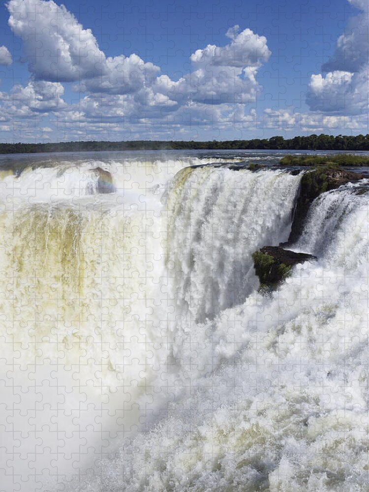 534257 Jigsaw Puzzle featuring the photograph Devils Throat At Iguacu Falls Argentina by Hiroya Minakuchi