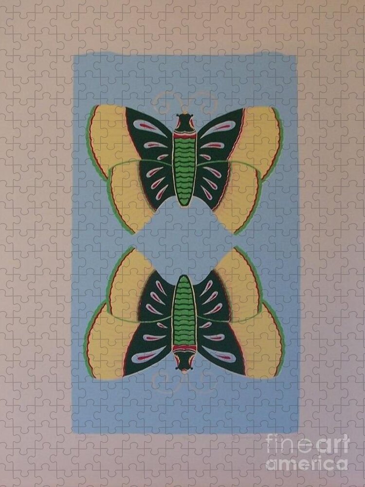 Butterflies Jigsaw Puzzle featuring the painting Directions by Susan Williams