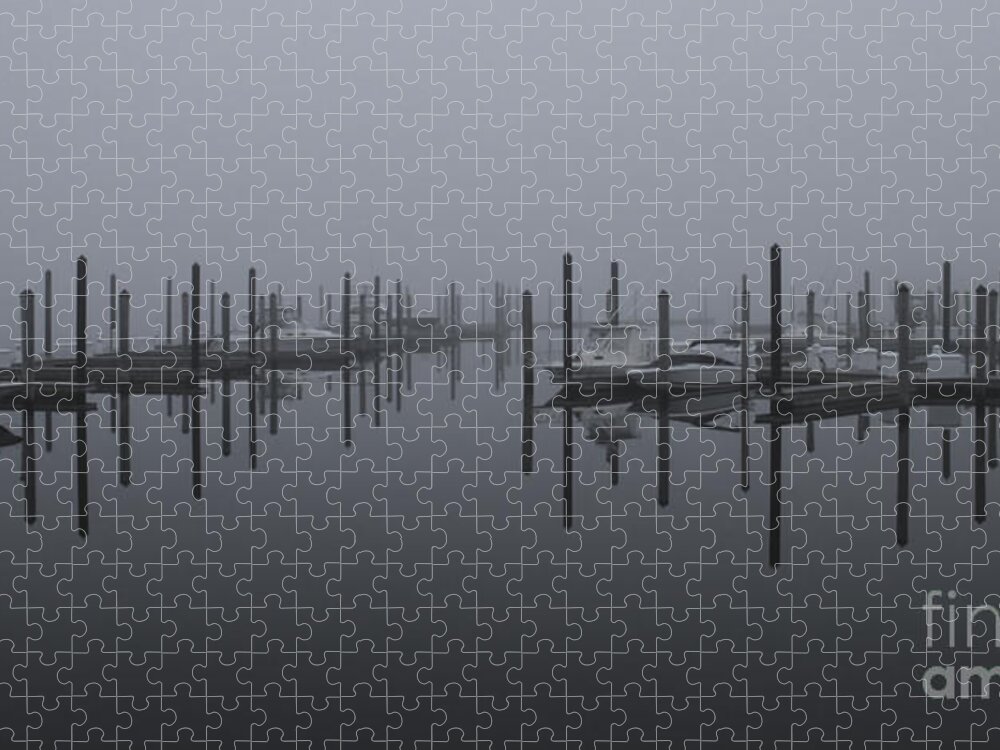Landscape Jigsaw Puzzle featuring the photograph Dock on The Bay by Roger Becker