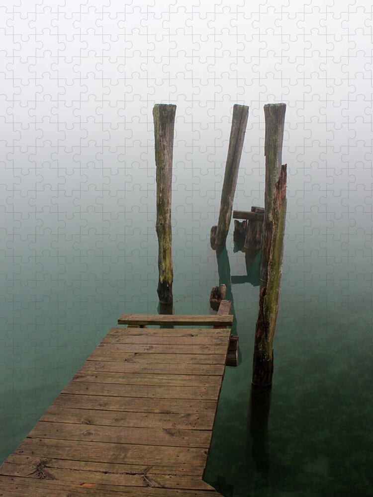 Dock Jigsaw Puzzle featuring the photograph Dock to Nowhere 10 by Mary Bedy