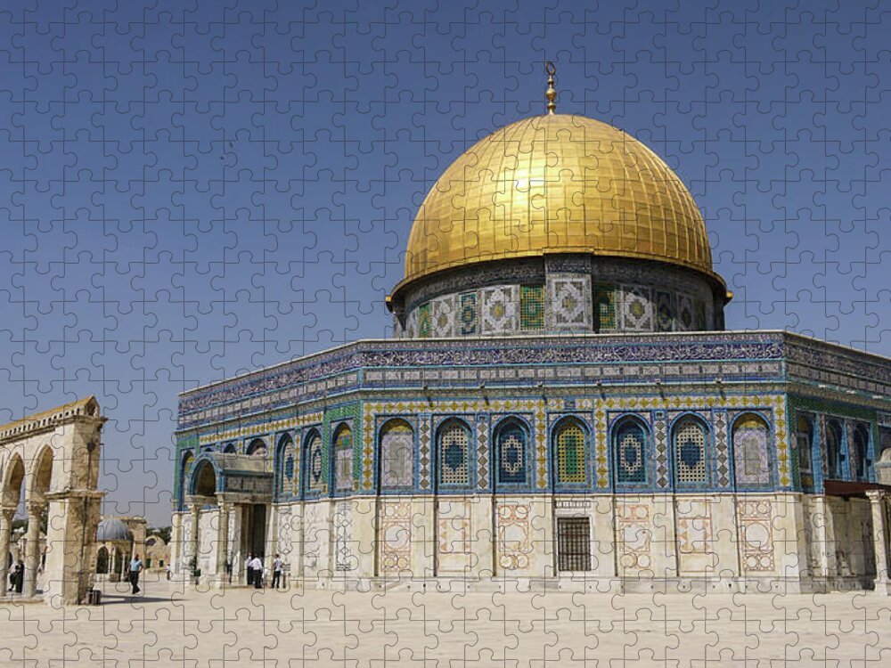 Arch Jigsaw Puzzle featuring the photograph Dome Of Rock by Photography By Daniel Frauchiger, Switzerland
