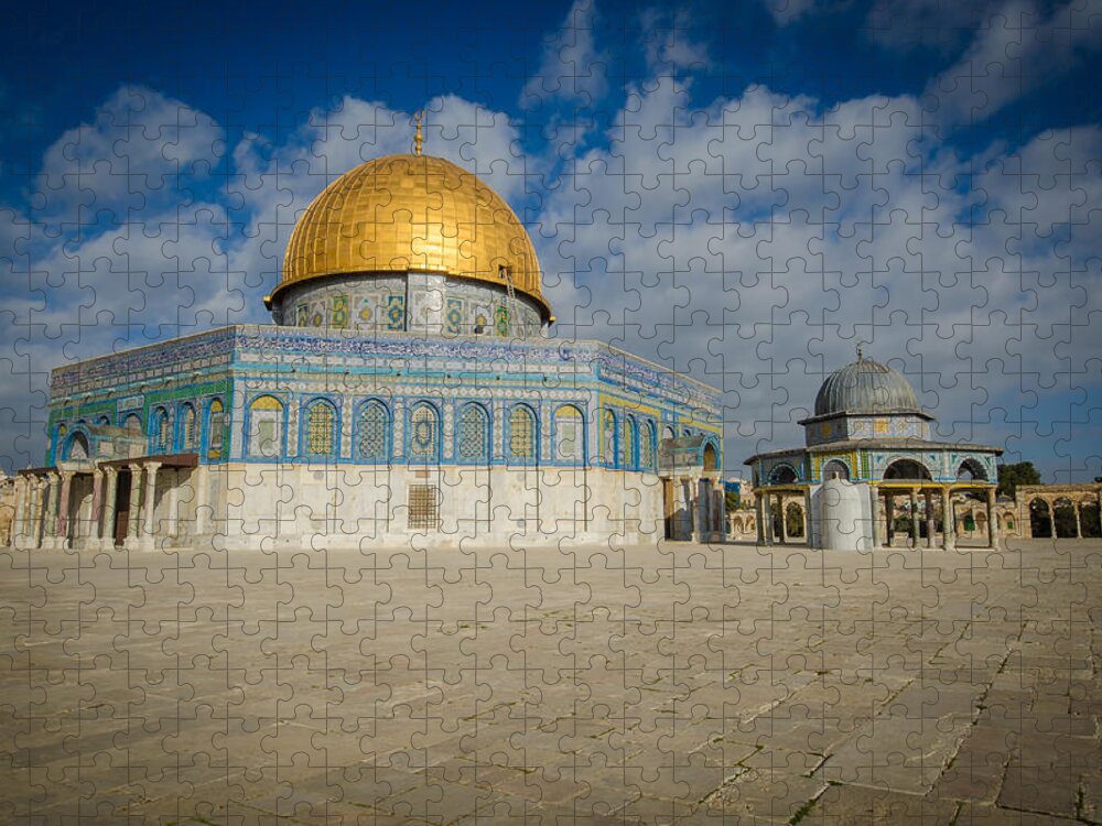 Dome Of The Rock Jigsaw Puzzle featuring the photograph Dome of the Rock Closeup by David Morefield