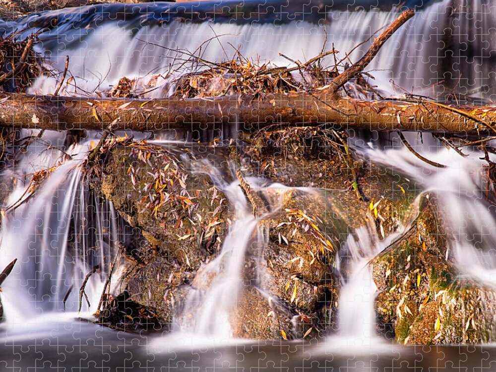 Waterfall Jigsaw Puzzle featuring the photograph Dont Go Chasing Water Falls by James BO Insogna