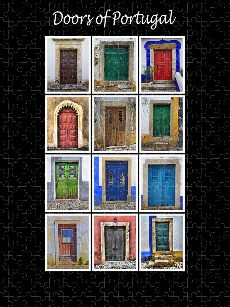 Portugal Jigsaw Puzzle featuring the photograph Doors of Portugal by David Letts
