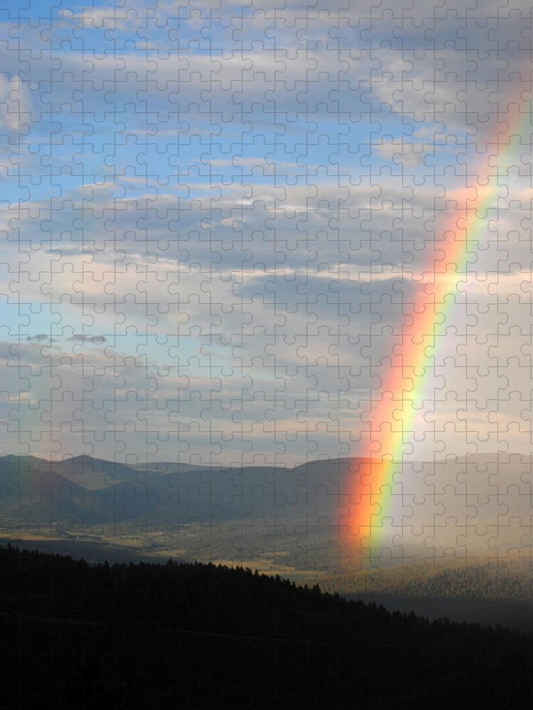 Rainbow Jigsaw Puzzle featuring the photograph Rainbow Vista by Glory Ann Penington