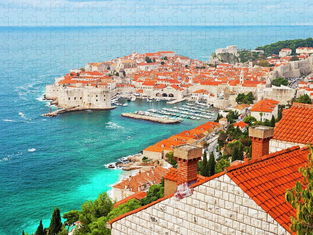 Adriatic Sea Jigsaw Puzzle featuring the photograph Dubrovnik, Croatia by Traveler1116