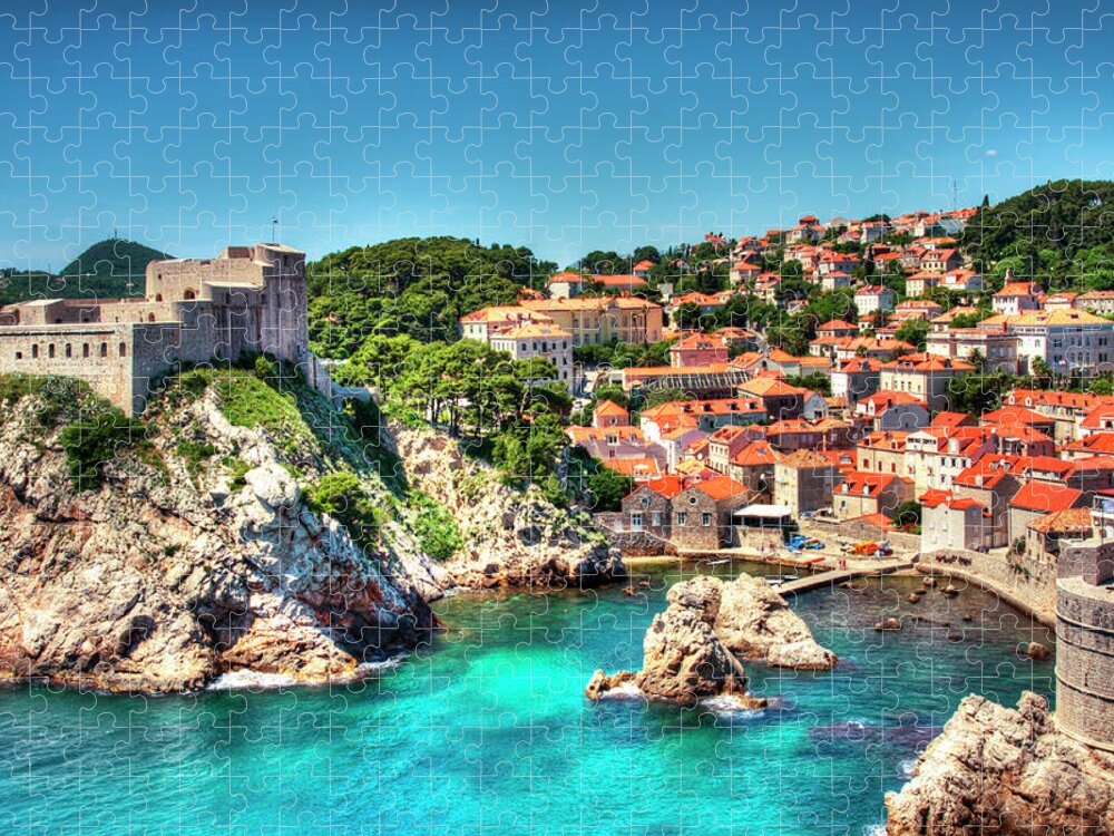 Tranquility Jigsaw Puzzle featuring the photograph Dubrovnik Harbor by Samantha T. Photography