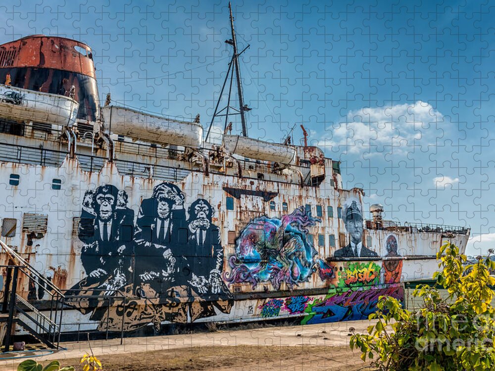British Jigsaw Puzzle featuring the photograph Duke Graffiti by Adrian Evans
