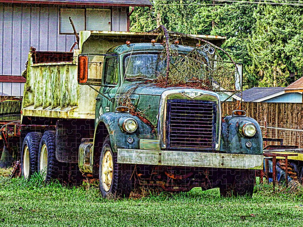 International Jigsaw Puzzle featuring the photograph Dump truck by Ron Roberts