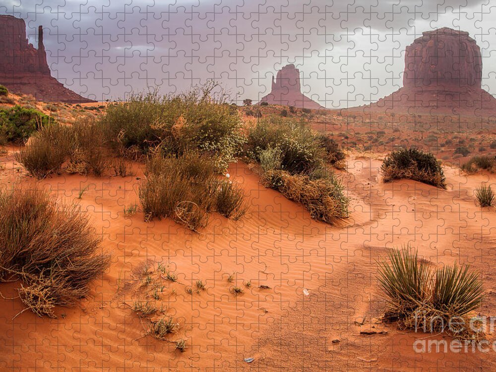 Utah Jigsaw Puzzle featuring the photograph Dusty Trails by Jim Garrison