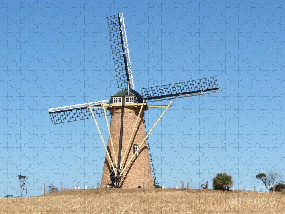 Australia Jigsaw Puzzle featuring the photograph Dutch Windmill - Western Australia by Phil Banks