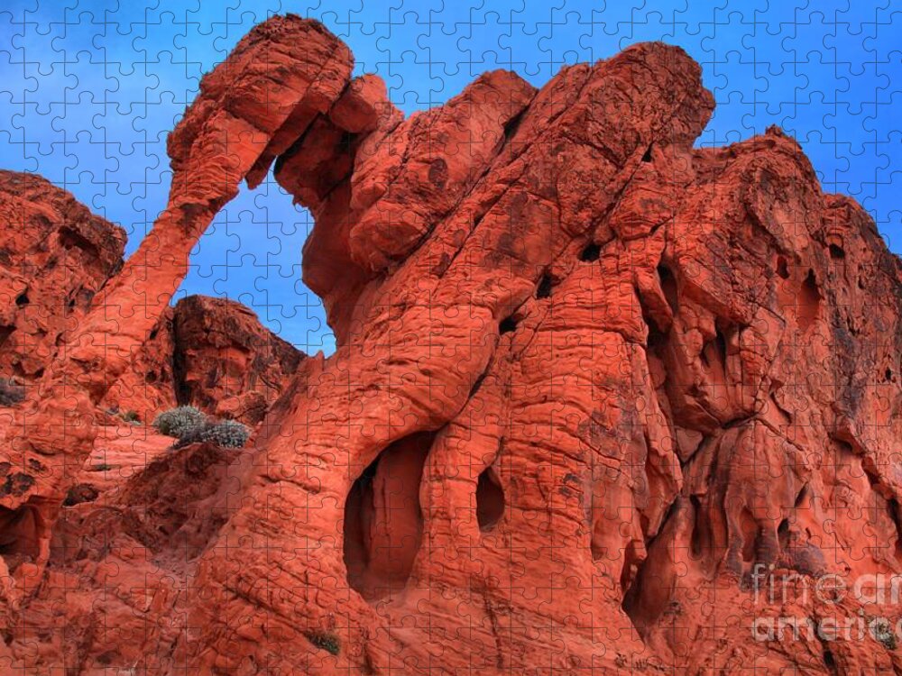 Elephant Rock Jigsaw Puzzle featuring the photograph Early Light At Elephant Rock by Adam Jewell