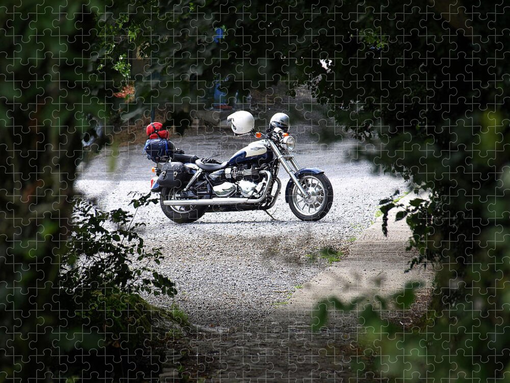 Motorbikes Jigsaw Puzzle featuring the photograph Easy Rider by Richard Denyer