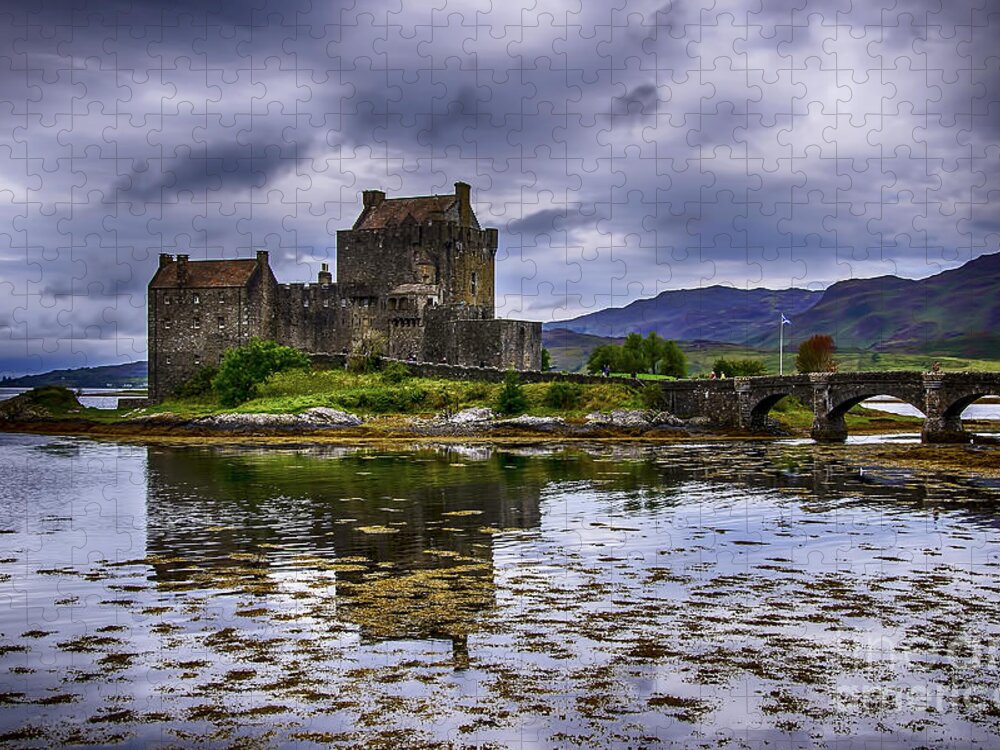 Eilean Donan Jigsaw Puzzle featuring the photograph Eilean Donan Castle 5 by Chris Thaxter