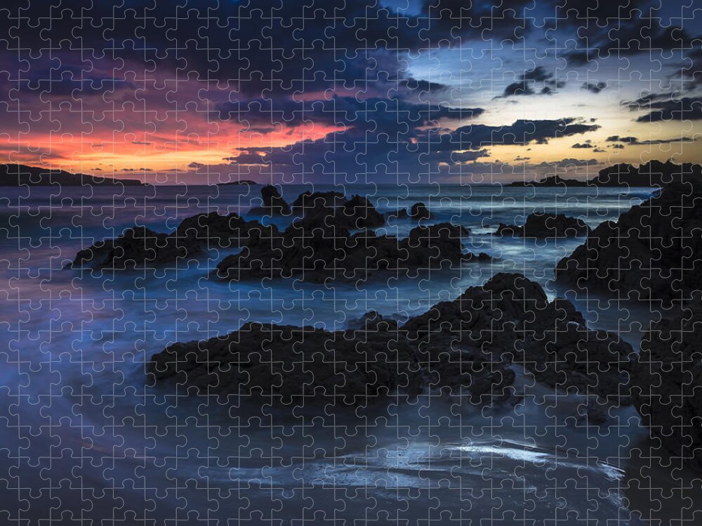 Cobas Jigsaw Puzzle featuring the photograph El Villar Beach Galicia Spain by Pablo Avanzini