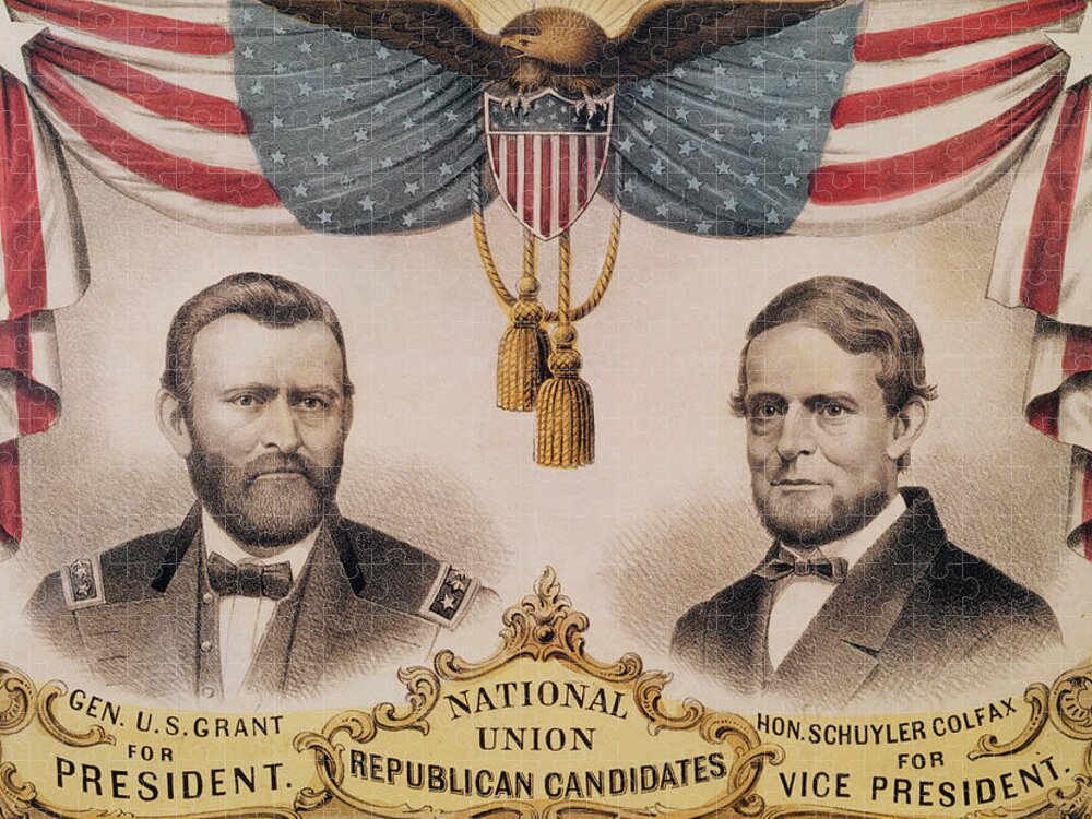 United States Of America Presidents Poster Flag Metal Landscape 