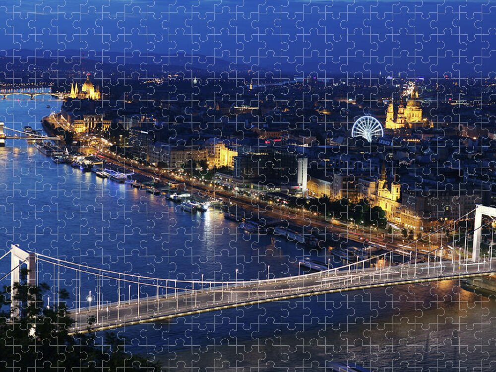 Standing Water Jigsaw Puzzle featuring the photograph Elisabeth Bridge by Dori Oconnell