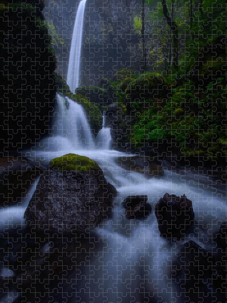 Fall Jigsaw Puzzle featuring the photograph Elowah's Mist by Darren White