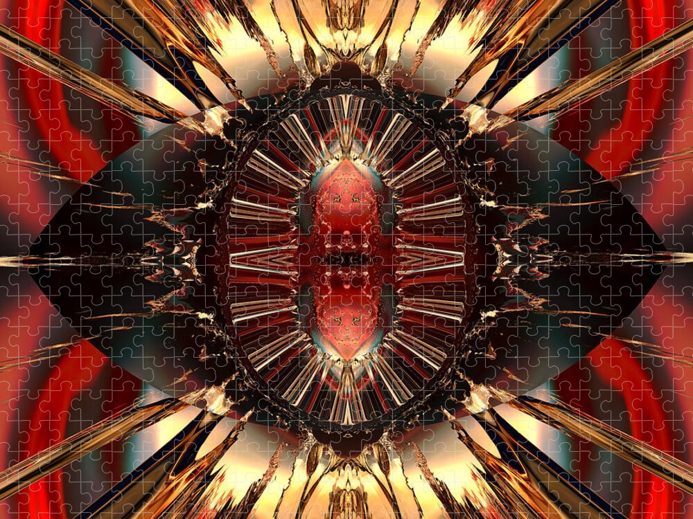 Digital Jigsaw Puzzle featuring the digital art Emanations from the inner core by Claude McCoy