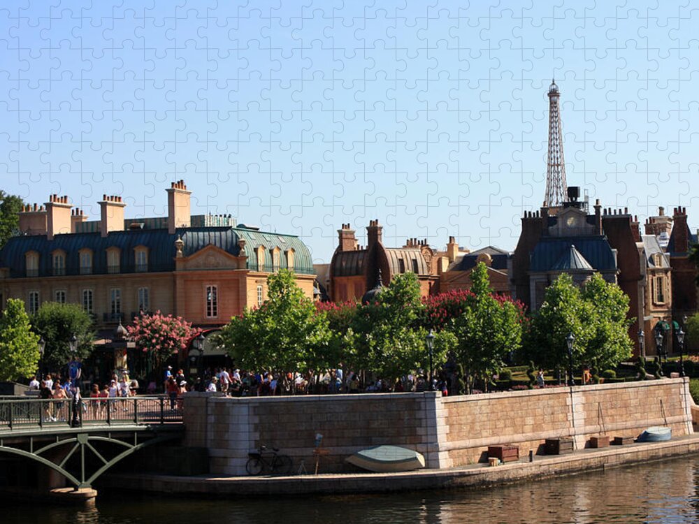 Disney Jigsaw Puzzle featuring the photograph Epcot France by David Nicholls