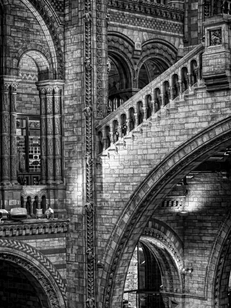 Architecture Jigsaw Puzzle featuring the photograph Escheresq BW by Heather Applegate