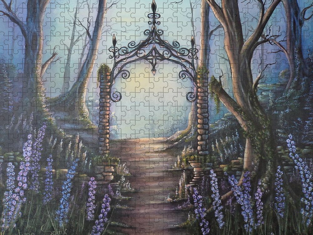 Arch Jigsaw Puzzle featuring the painting Eternity Arch by Krystyna Spink