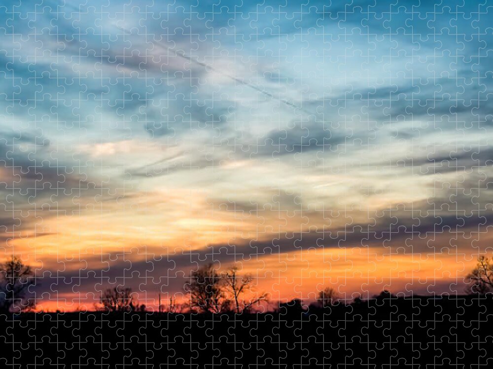 Sky Jigsaw Puzzle featuring the photograph Evening Sky by Holden The Moment