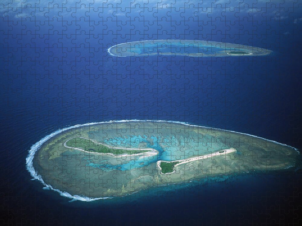 00250621 Jigsaw Puzzle featuring the photograph Fairfax Reef And Lady Musgrave Island by D Parer and E Parer Cook