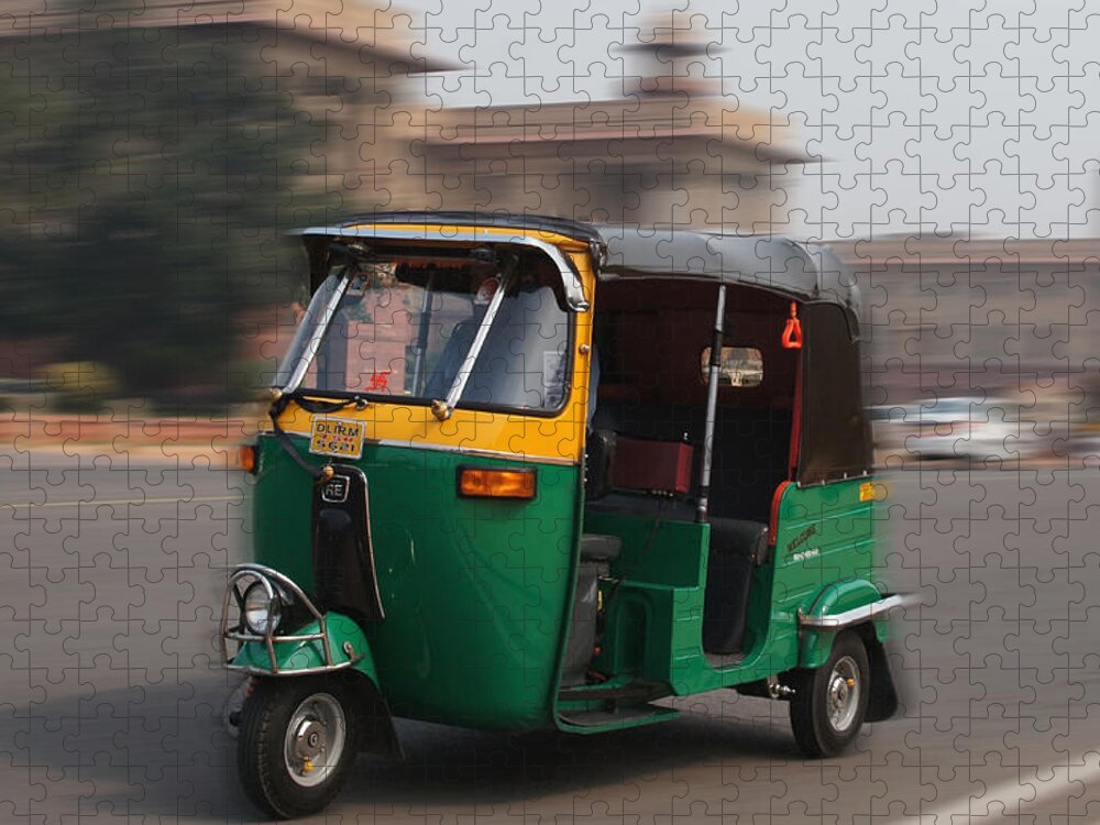 Tuk-tuk Jigsaw Puzzle featuring the photograph Fast as wind by Elena Perelman