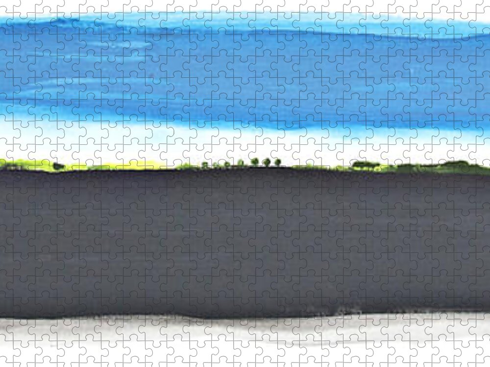 Landscape Jigsaw Puzzle featuring the painting Fertile Field by Bjorn Sjogren
