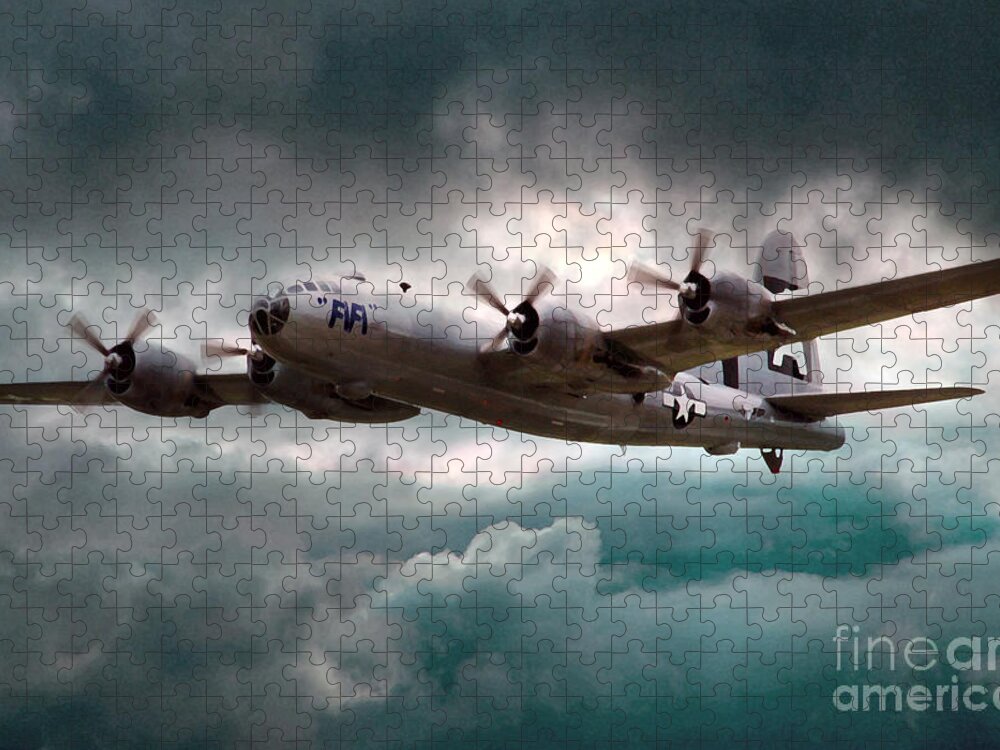 Fifi B29 Superfortress Jigsaw Puzzle featuring the digital art Fifi by Airpower Art