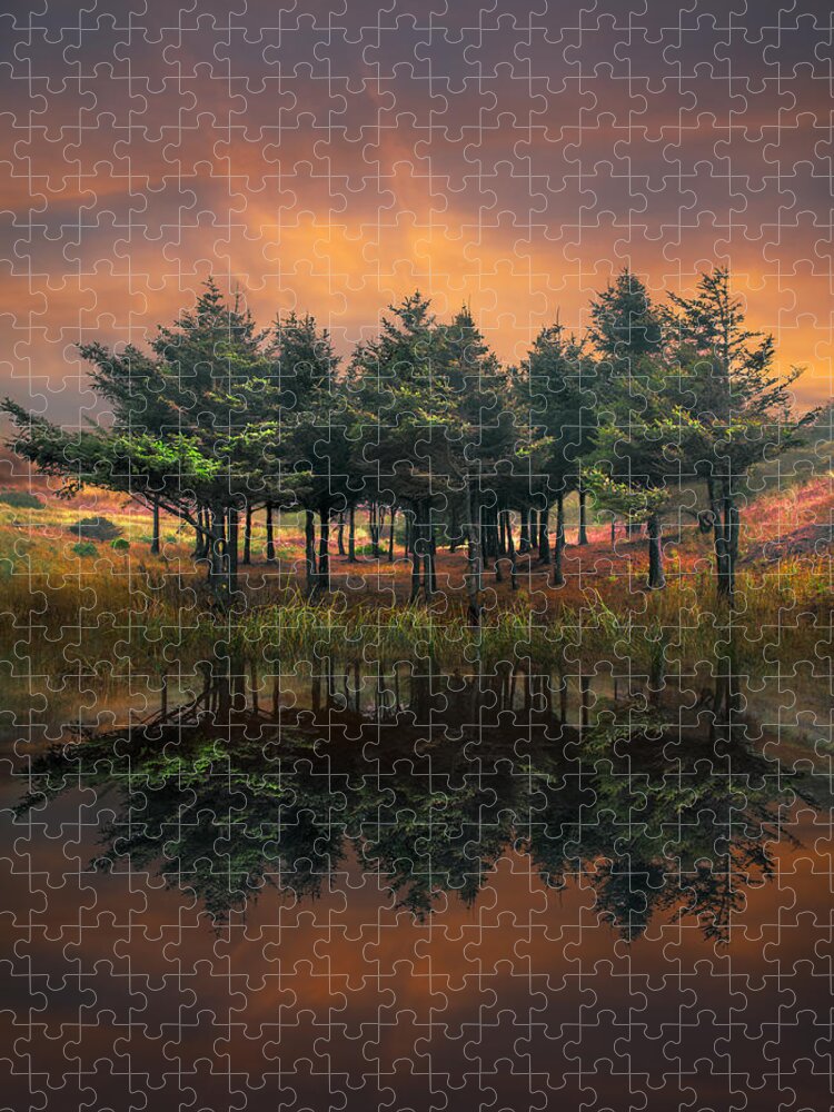 Appalachia Jigsaw Puzzle featuring the photograph Fire by Debra and Dave Vanderlaan