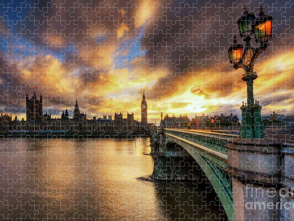 Yhun Suarez Jigsaw Puzzle featuring the photograph Fire In The Sky by Yhun Suarez