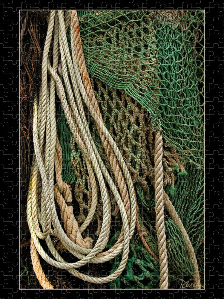 Ropes Jigsaw Puzzle featuring the photograph Fisherman's Tools by Peggy Dietz